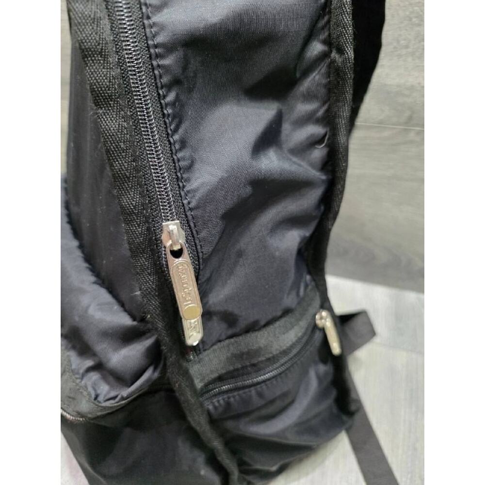 Lesportsac ROUTE BACKPACK nylon zip up large Black B000686 - Picture 4 of 9